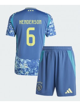 Ajax Jordan Henderson #6 Replika Borta Kläder Barn 2024-25 Kortärmad (+ byxor)